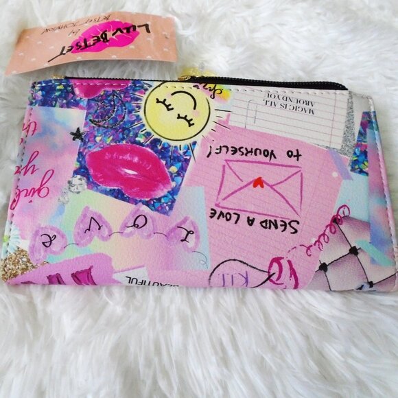 Luv Betsey Photo Real Art Print Wallet Betsey Johnson - Picture 2 of 10